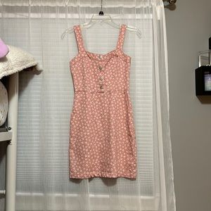pink floral dress